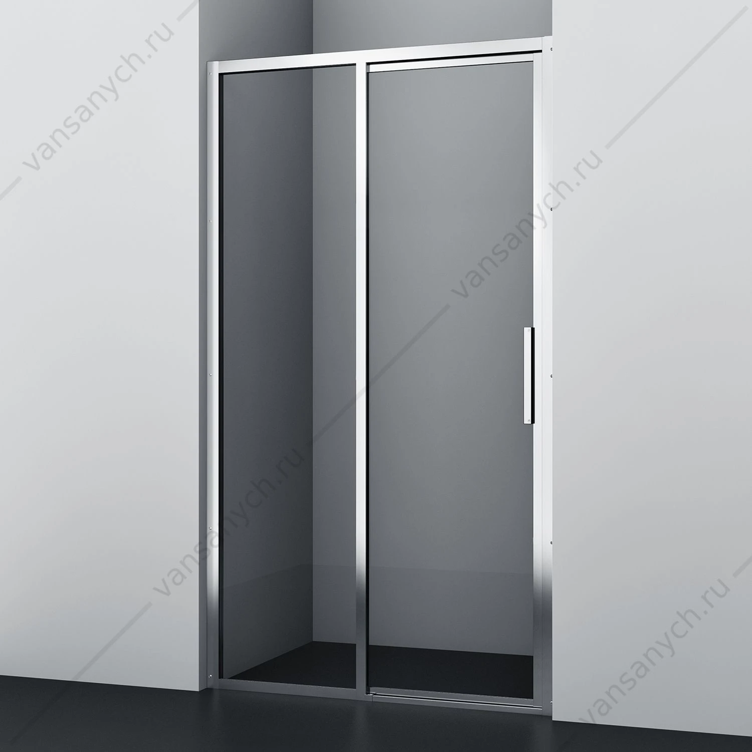 Душевая дверь 120х200 Lopau 32S05L, хром
