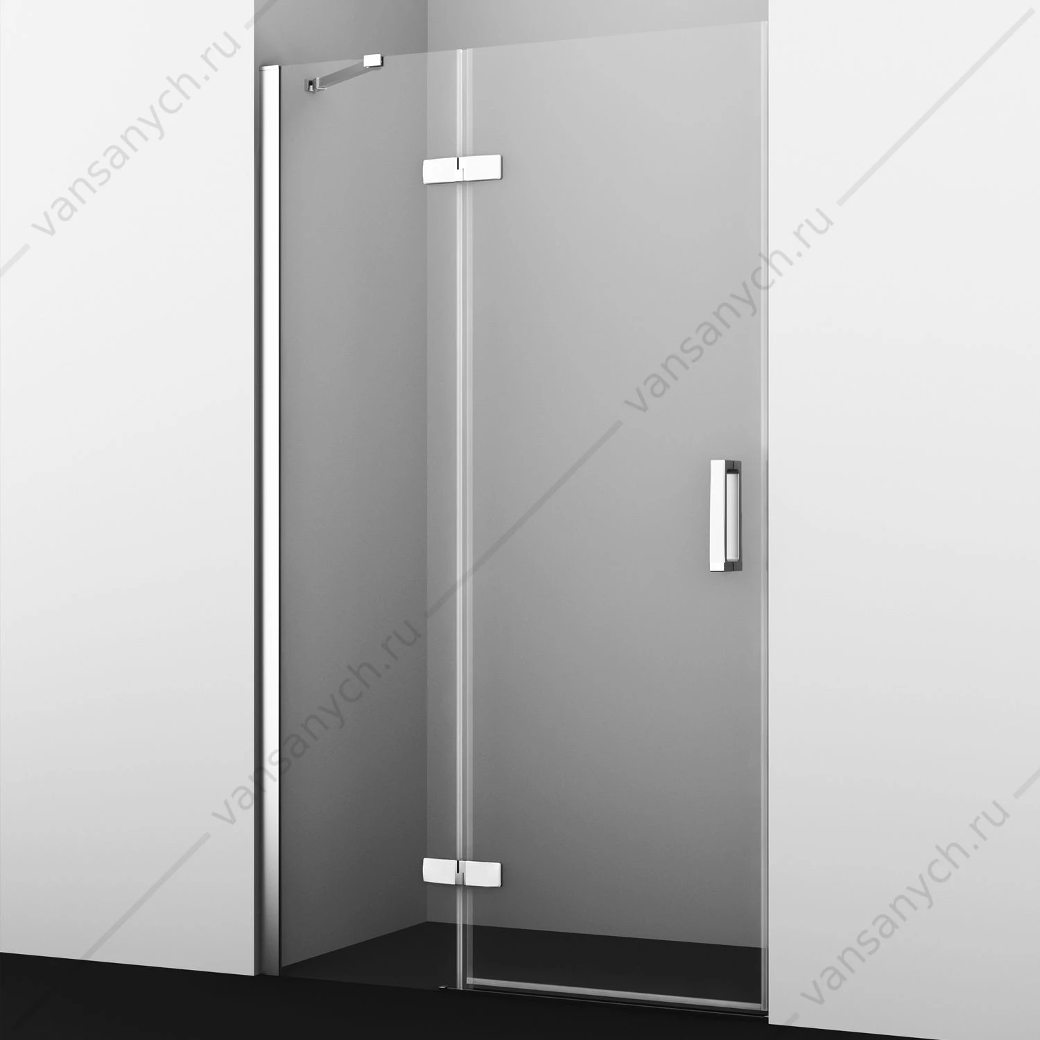 Душевая дверь 120х200 Aller 10H05LWHITE, белый/хром