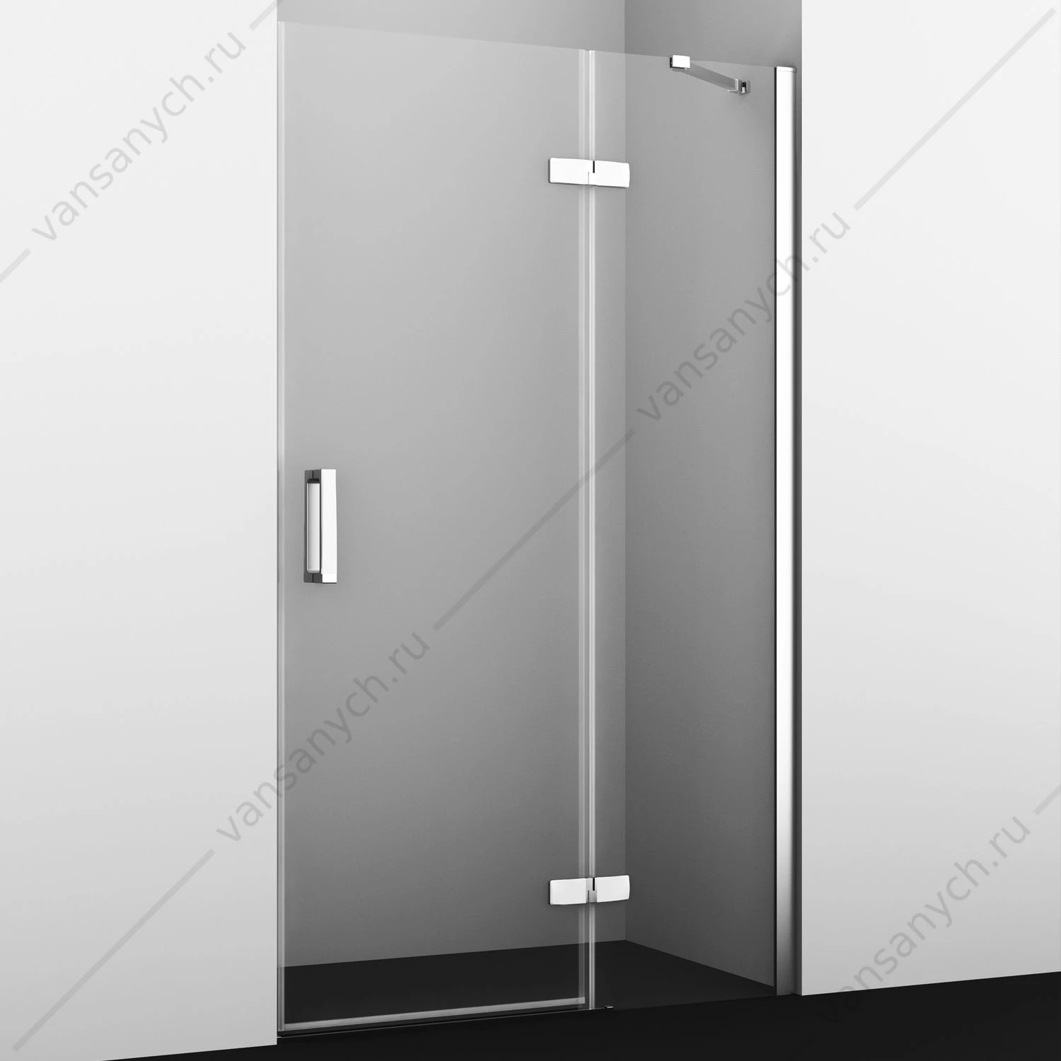 Душевая дверь 120х200 Aller 10H05RWHITE, белый/хром