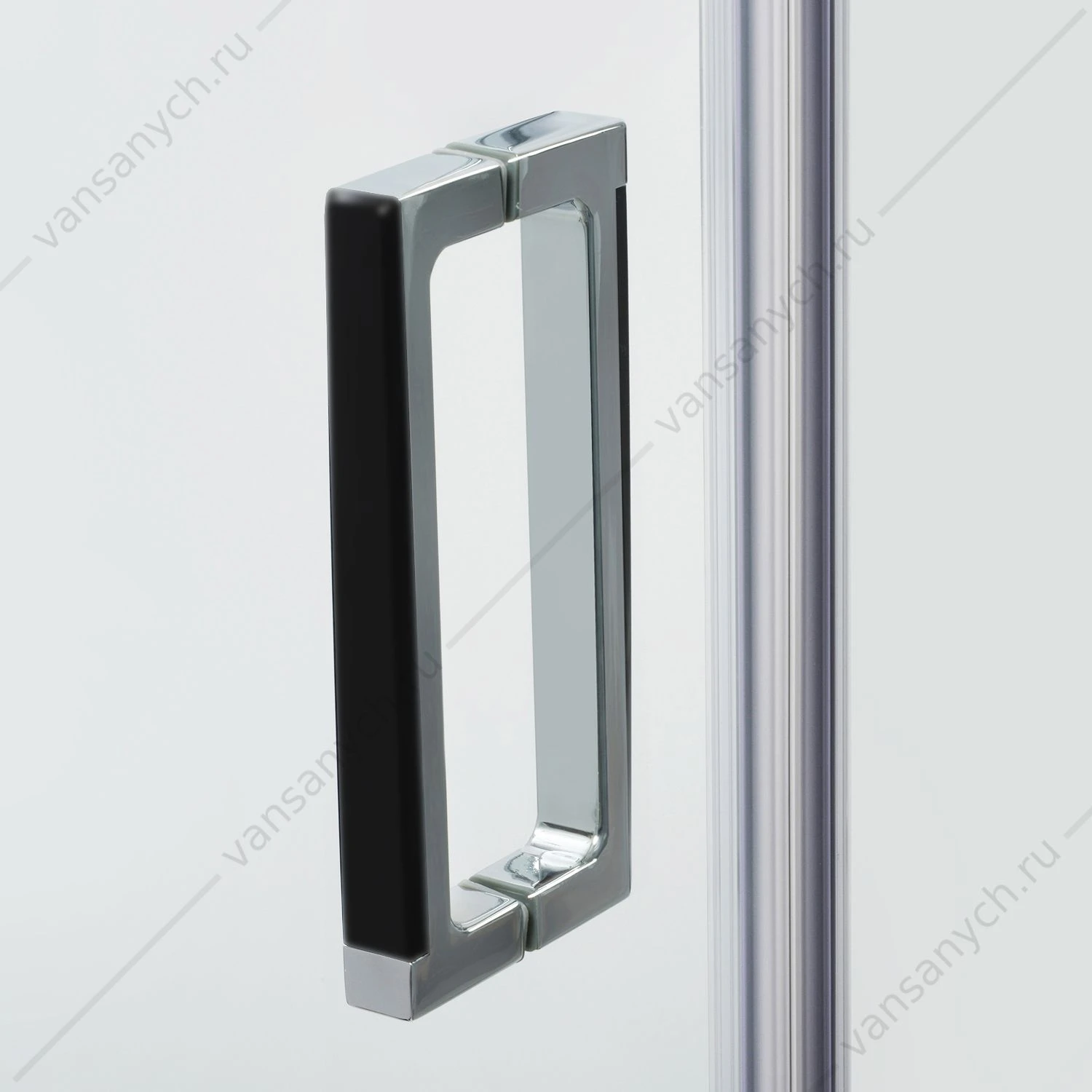 Душевая дверь 120х200 Aller 10H05RBLACK MATT , черный/хром