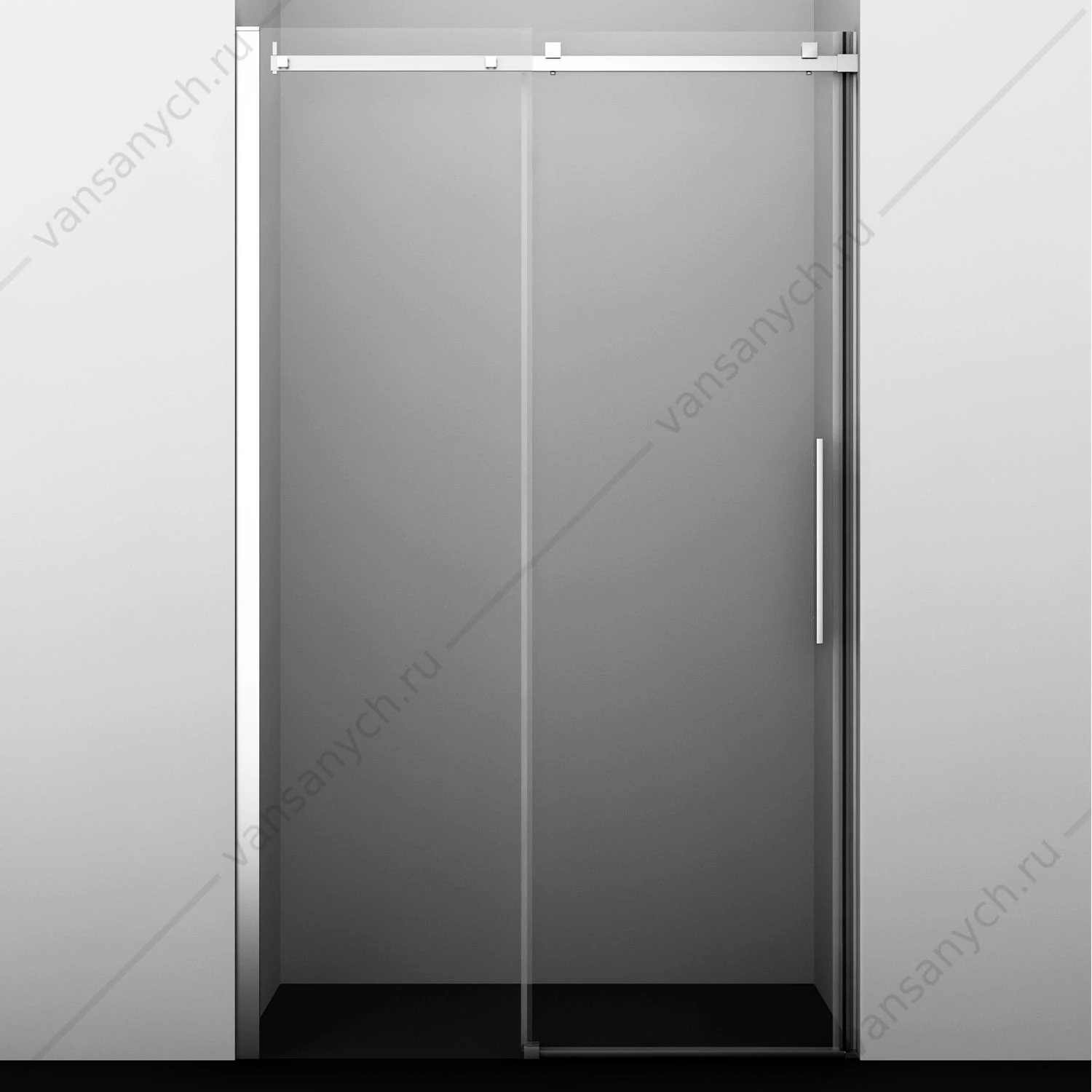 Душевая дверь 130х200 Alme 15R30, хром