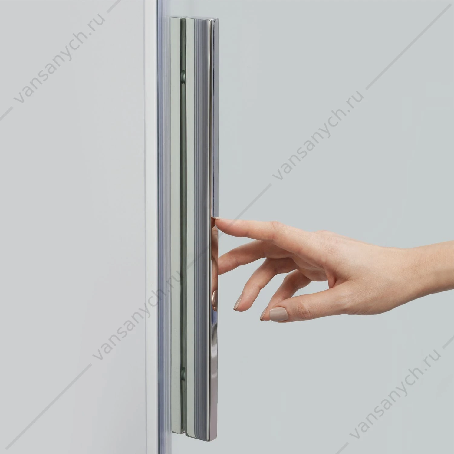 Душевая дверь 120х200 Dinkel 58R05, хром