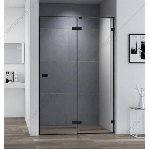 Дверь душевая 140х197 CEZARES BELLAGIO-B-12, черный BELLAGIO-B-12-140-C-NERO