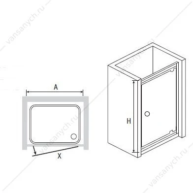 Душевая дверь RGW PA-05 90х185 cora 12080509-41