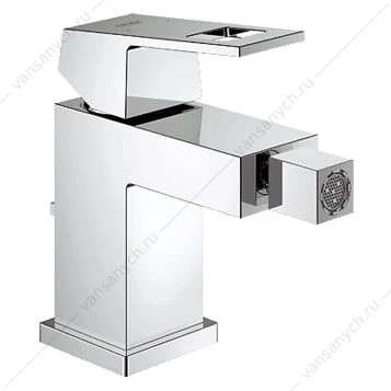 GROHE. Смеситель для биде Eurocube, сливной гарнитур, 23138000