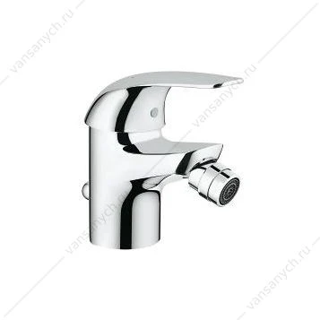 GROHE. Смеситель для биде Euroeco S-Size, гибкая подводка, донный клапан, 23263000