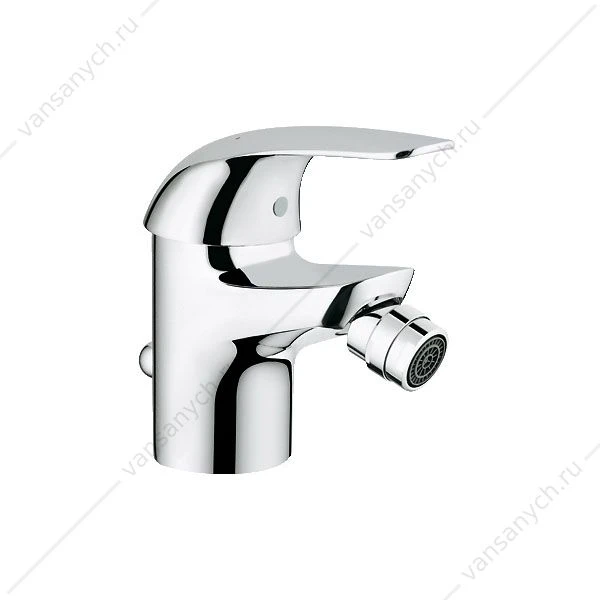 GROHE. Смеситель для биде Euroeco S-Size, гибкая подводка, донный клапан, 23263000