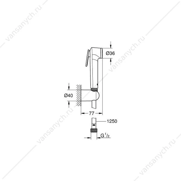Гигиенический душ GROHE Tempesta-F 27513001