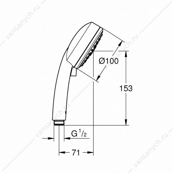 Душ ручной GROHE New Tempesta Cosmopolitan III, 27574002