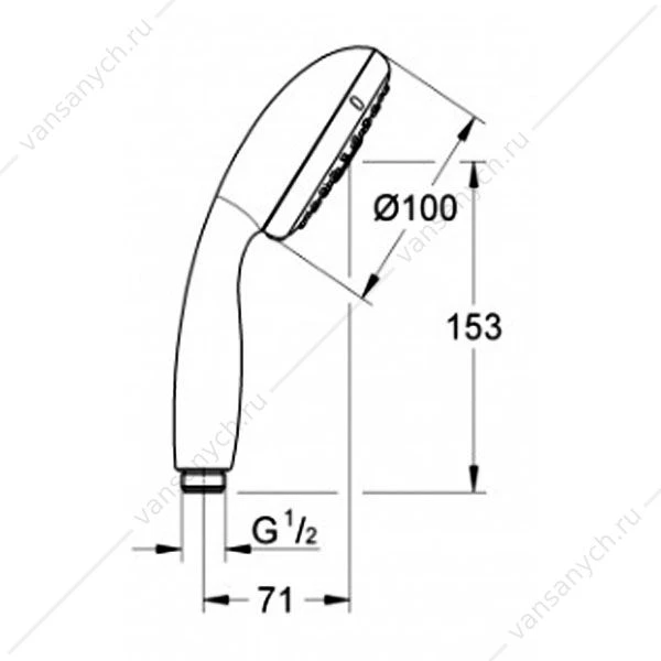 Душ ручной GROHE Tempesta New III, 28261002