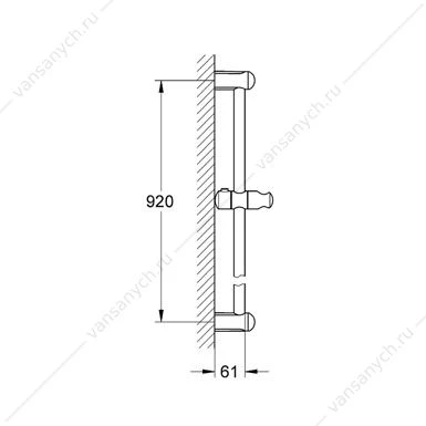 Душевая штанга GROHE Tempesta Classic 900 мм, 27524000