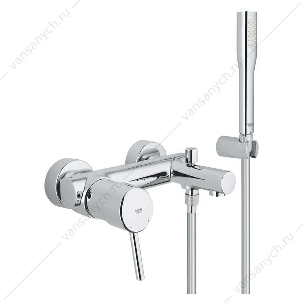 Смеситель для ванны GROHE Concetto New с душевым гарнитуром Euphoria Cosmopolitan, 32212001