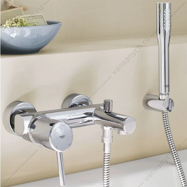 Смеситель для ванны GROHE Concetto New с душевым гарнитуром Euphoria Cosmopolitan, 32212001