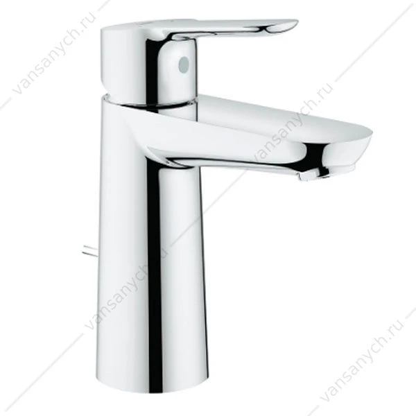 Смеситель для раковины GROHE BauEdge, M-Size, сливной гарнитур, 23758000