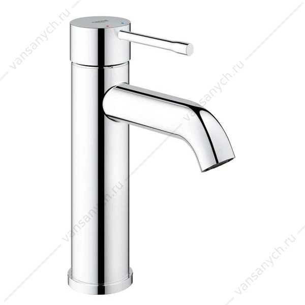 Смеситель для раковины GROHE Essence New, S-Size II, гладкий корпус, 23590001