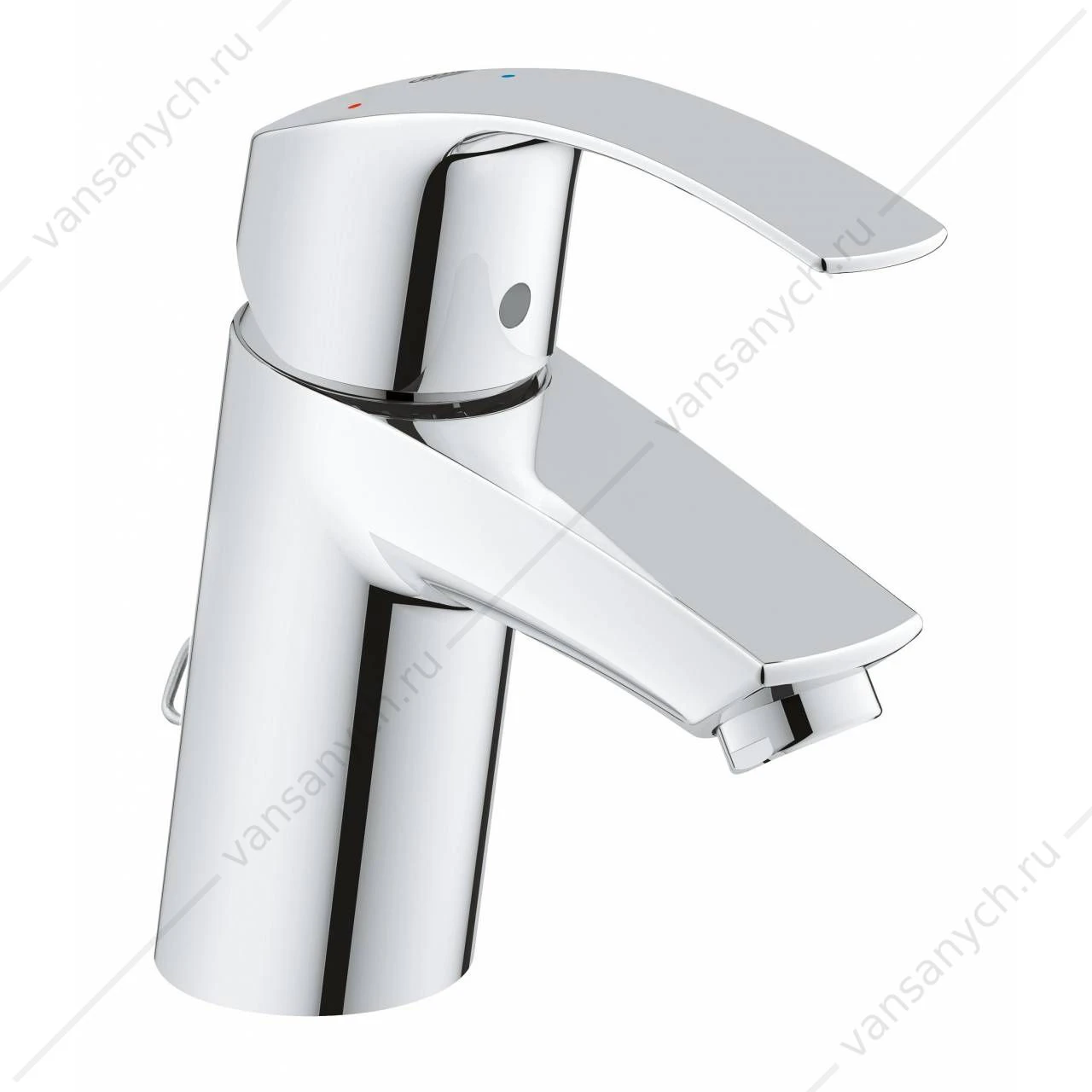 Смеситель для раковины GROHE Eurosmart 2015, с цепочкой, S-size, 23372002
