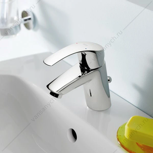 Смеситель для раковины GROHE Eurosmart 2015, со сливным гарнитуром, 32926002