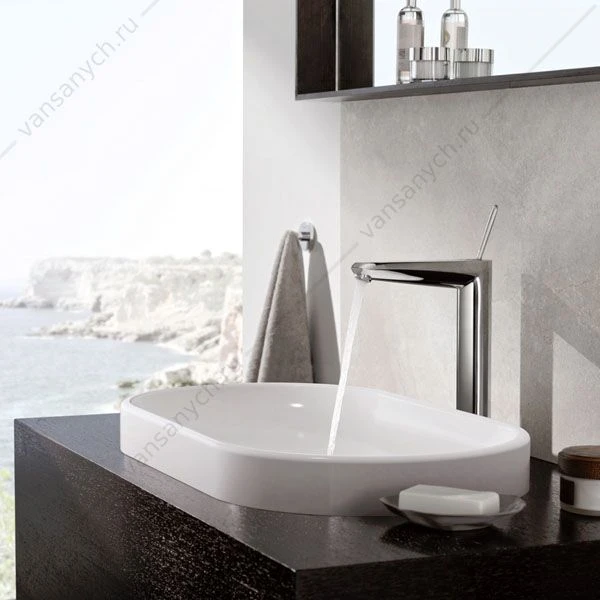 Смеситель для свободностоящих раковин GROHE Eurodisc Joystick, гладкий корпус, XL-Size, 23428000