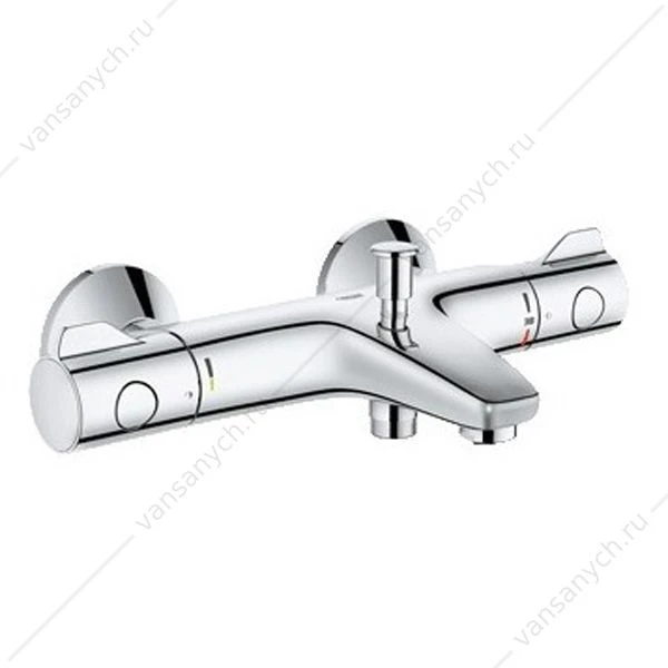Термостат для ванны GROHE Grohtherm 800, регулируемый аэратор, настенный монтаж, 34576000