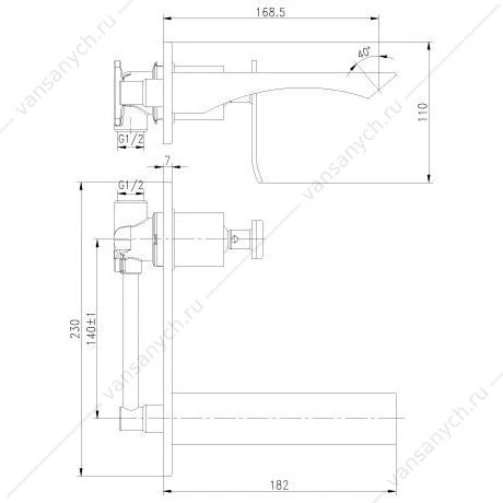 Смеситель для раковины Lemark Contest LM5826CW хром/белый