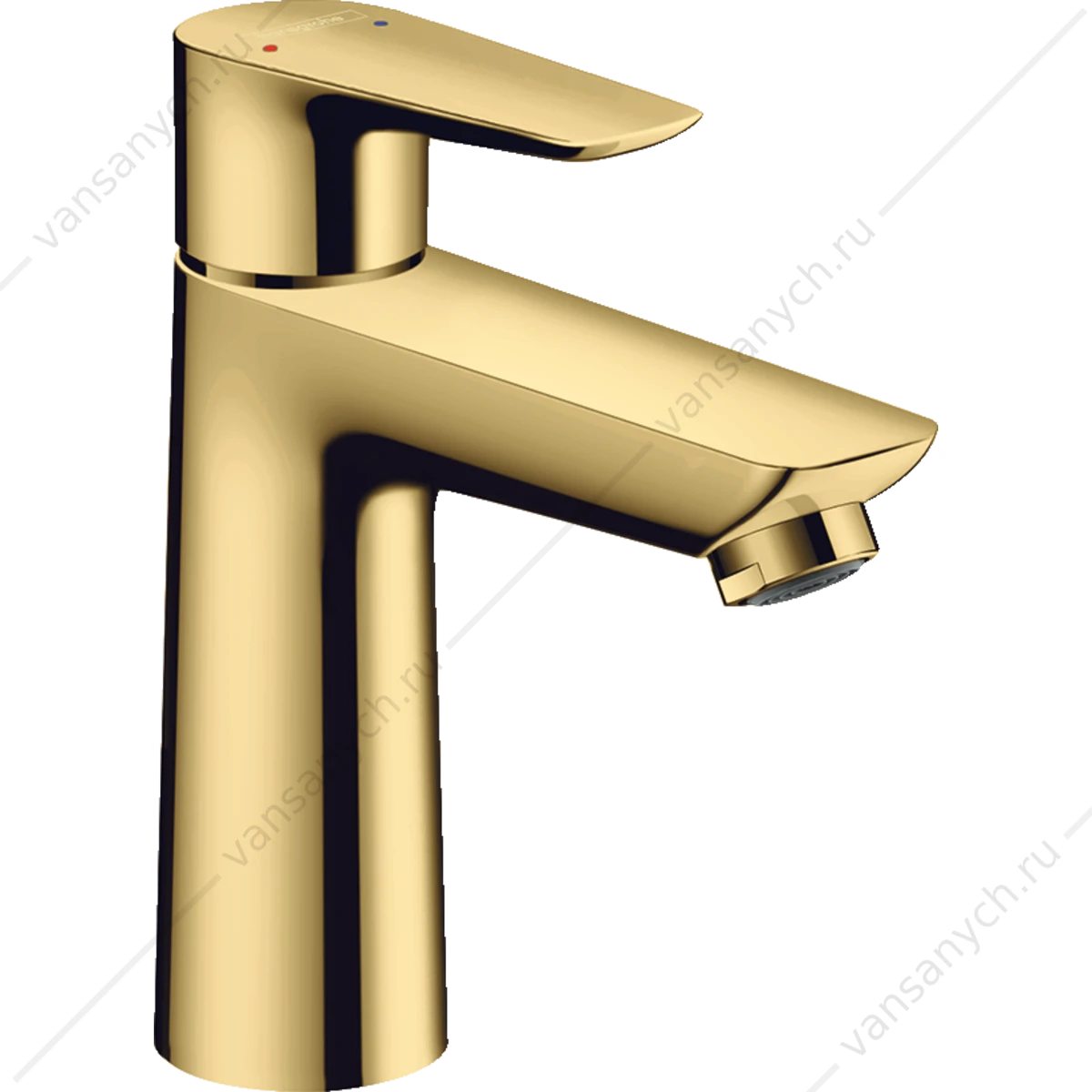 Смеситель для раковины 110 мм с донным клапаном золото HANSGROHE Talis E 71710990