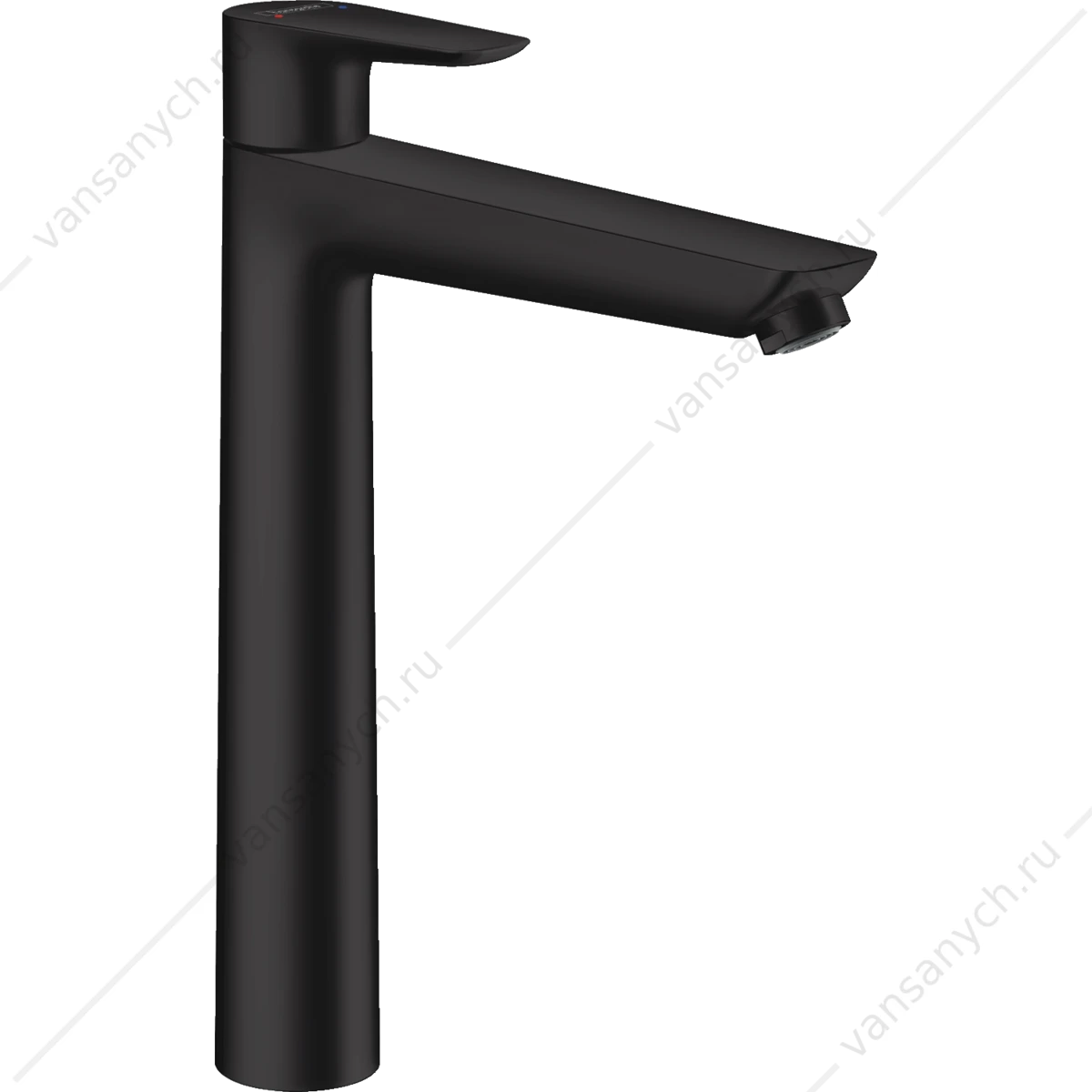 Смеситель для раковины 240 мм с донным клапаном черный матовый HANSGROHE Talis E 71716670