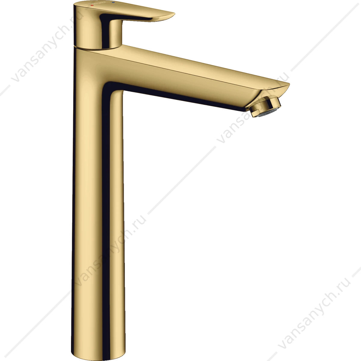 Смеситель для раковины 240 мм с донным клапаном золото HANSGROHE Talis E 71716990