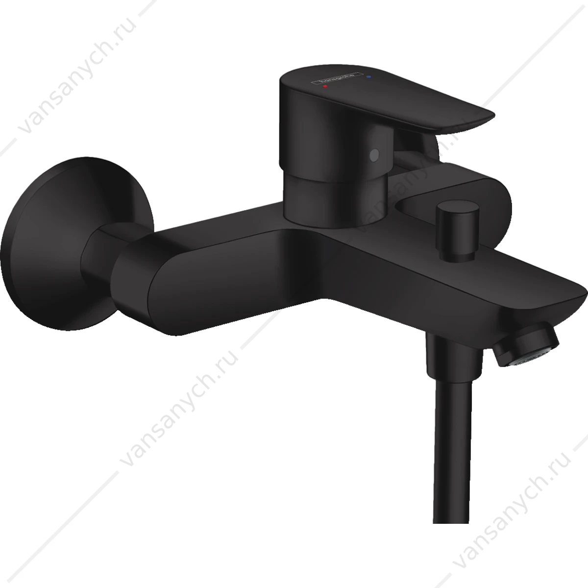 Смеситель для ванны черный матовый HANSGROHE Talis E 71740670