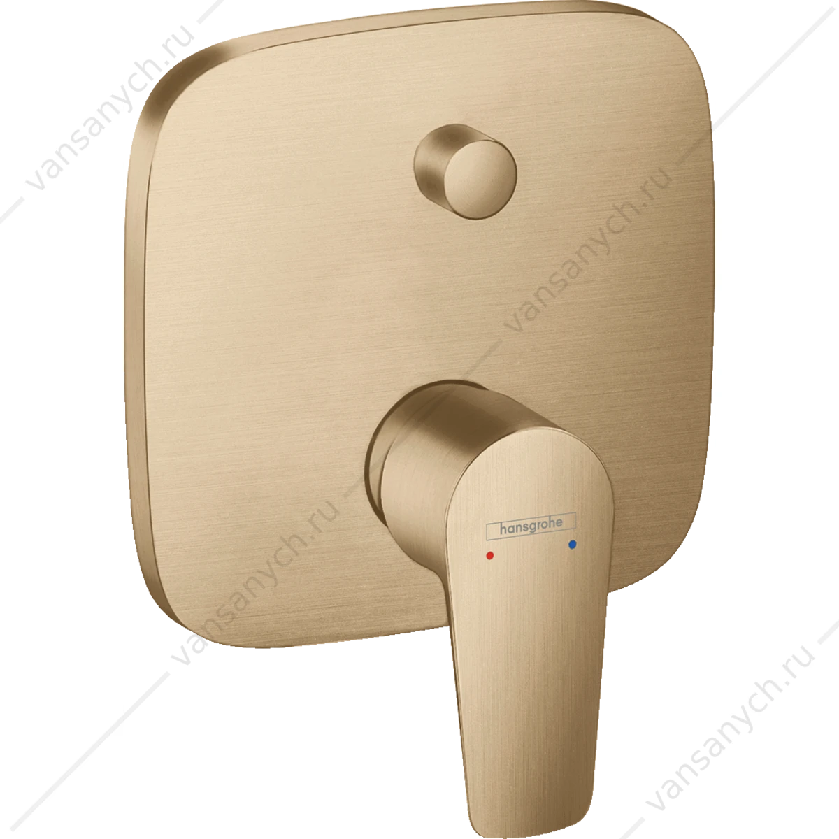 Смеситель для ванны (внешняя часть) бронза шлиф. HANSGROHE Talis E 71474140