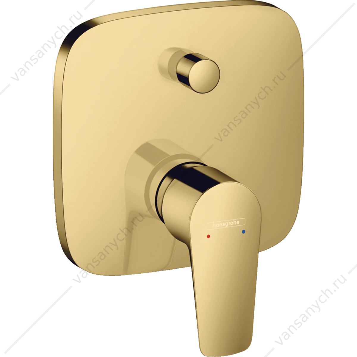 Смеситель для ванны (внешняя часть) золото полир. HANSGROHE Talis E 71474990