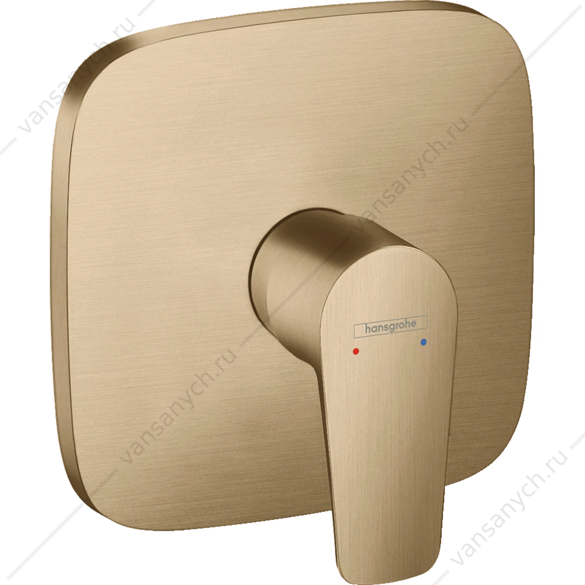 Смеситель для душа (внешняя часть) бронза шлиф. HANSGROHE Talis E 71765140