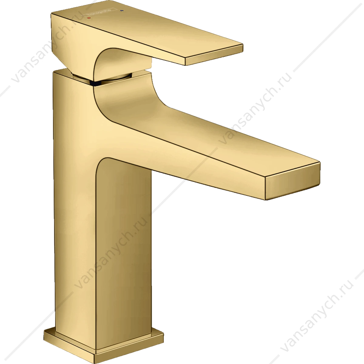 Смеситель для раковины 110 push-open золото полир. HANSGROHE Metropol 32507990