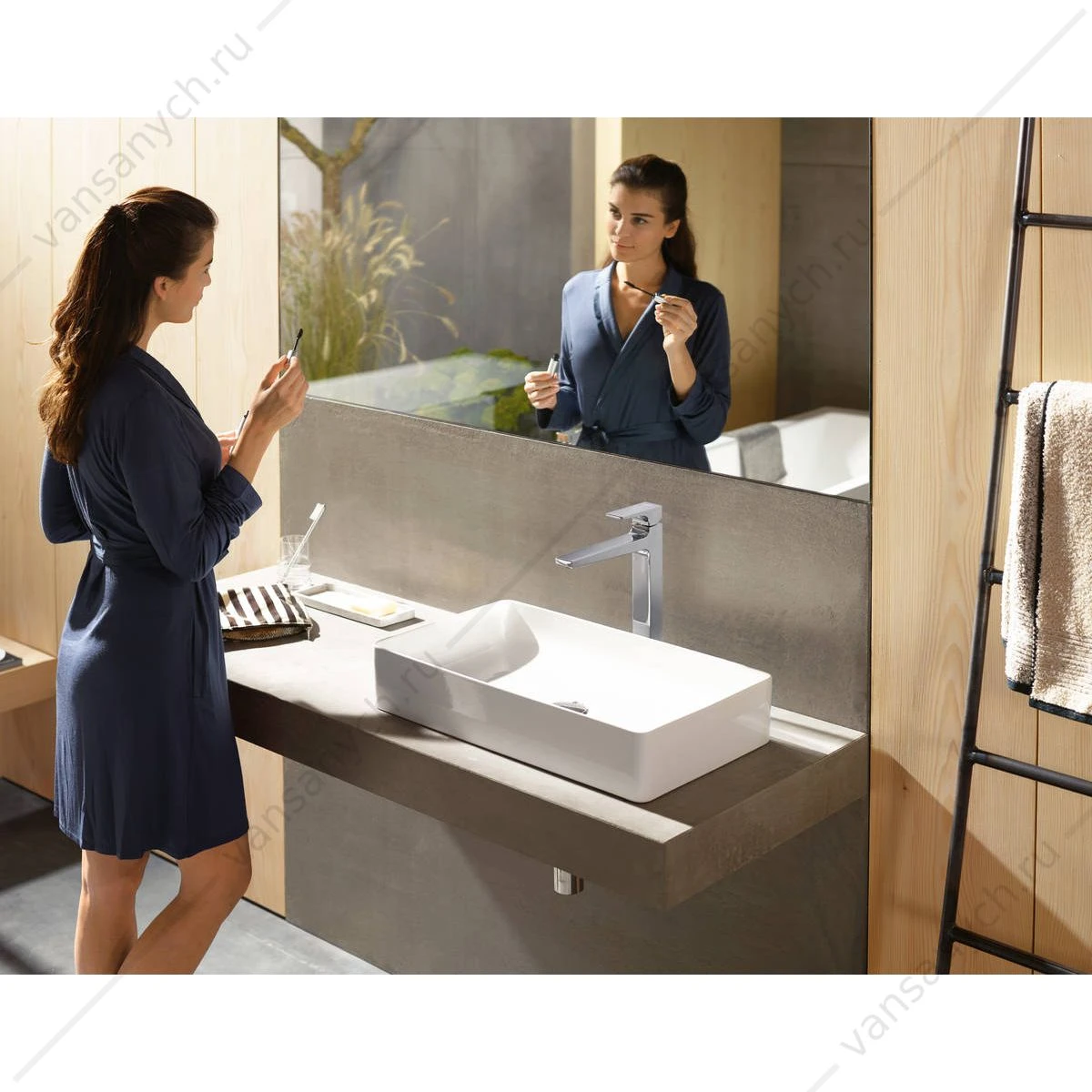 Смеситель для раковины 260 push-open HANSGROHE Metropol 32512000