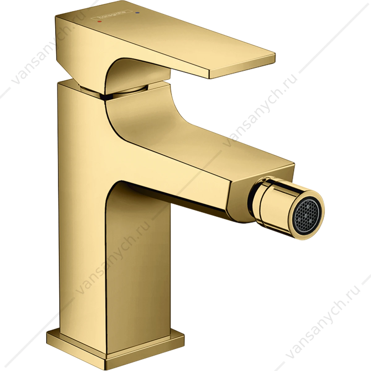 Смеситель для биде push-open золото HANSGROHE Metropol 32520990
