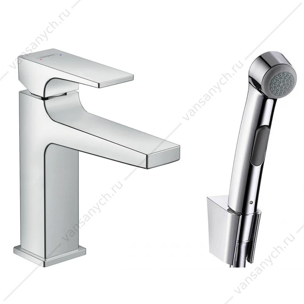 Смеситель для раковины с гигиеническим душем HANSGROHE Metropol 32522000