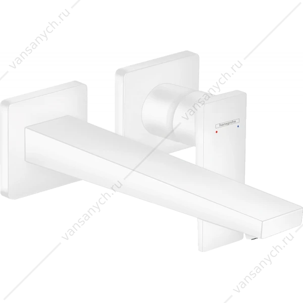 Смеситель для раковины (внешняя часть) белый мат. HANSGROHE Metropol 32526700