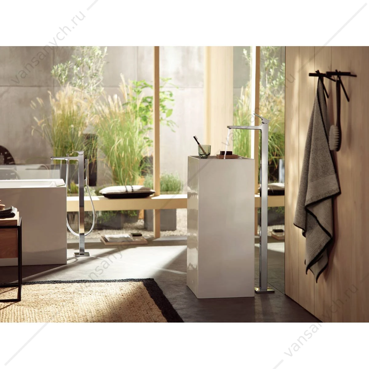 Смеситель для ванны напольный HANSGROHE Metropol 32532000