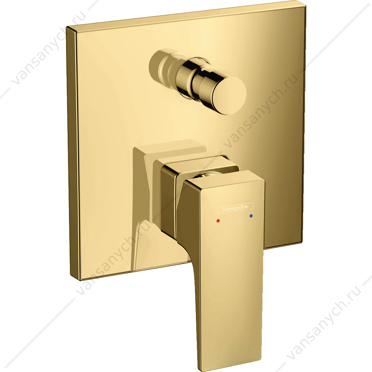 Смеситель для ванны (внешняя часть) золото полир. HANSGROHE Metropol 32545990