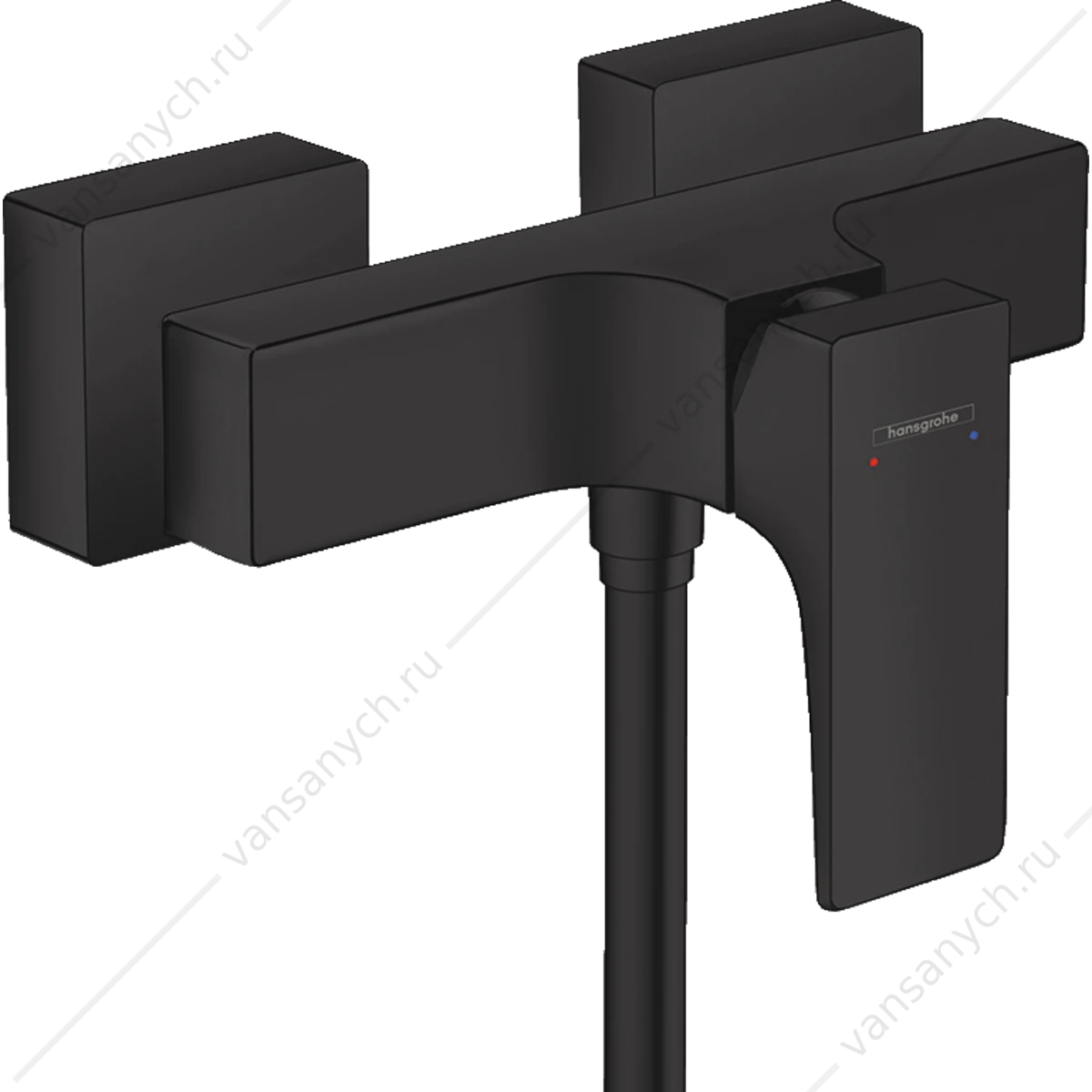 Смеситель для душа черный матовый HANSGROHE Metropol 32560670