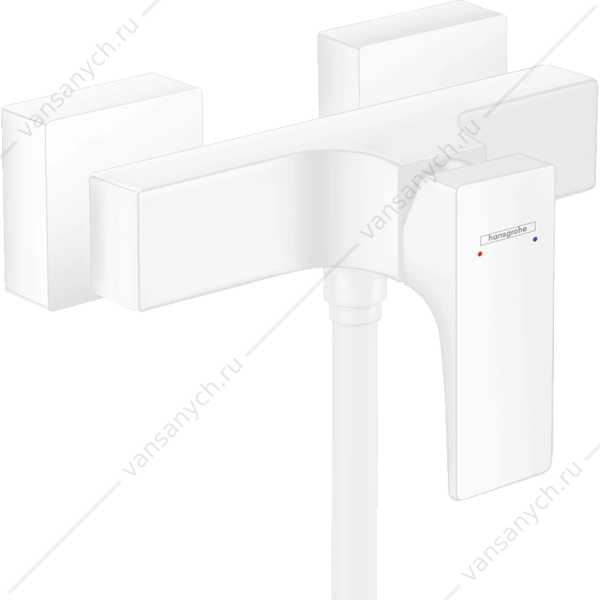 Смеситель для душа белый матовый HANSGROHE Metropol 32560700