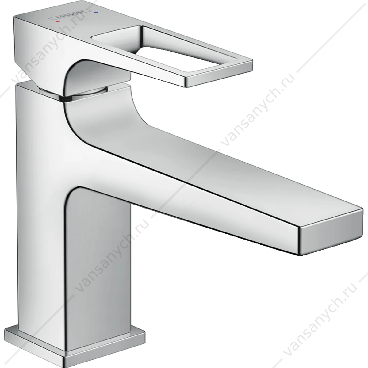 Смеситель для раковины 100 с рукояткой-петлей push-open HANSGROHE Metropol 74502000