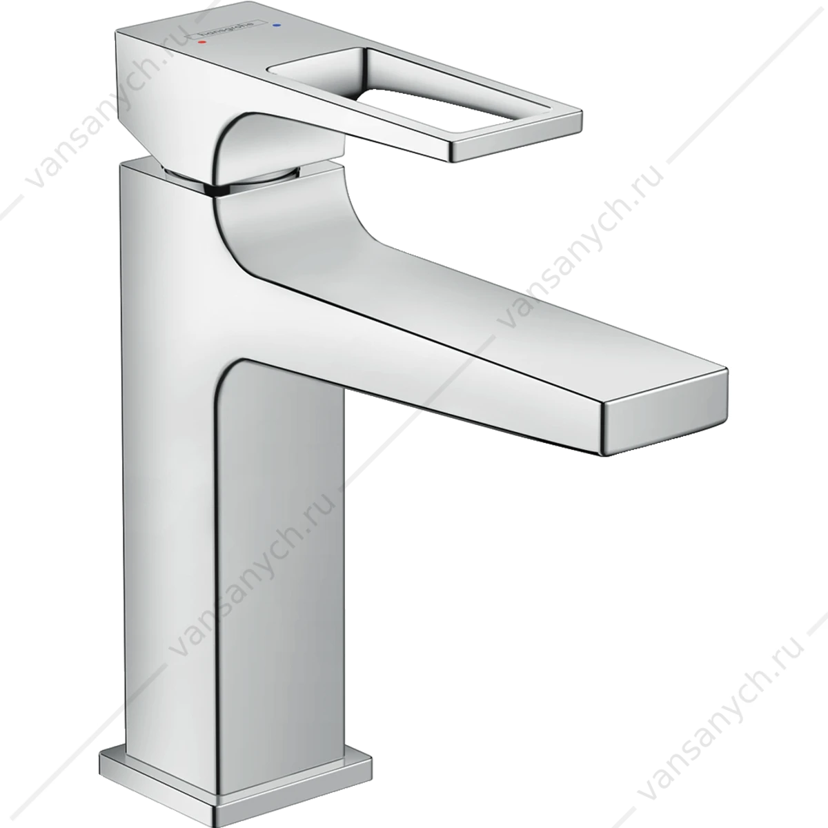 Смеситель для раковины 110 с рукояткой-петлей со сливным гарнитуром HANSGROHE Metropol 74506000