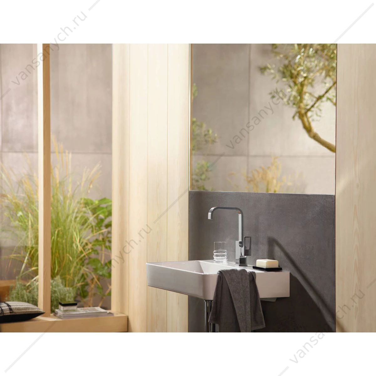 Смеситель для раковины 230 с рукояткой-петлей HANSGROHE Metropol 74511000