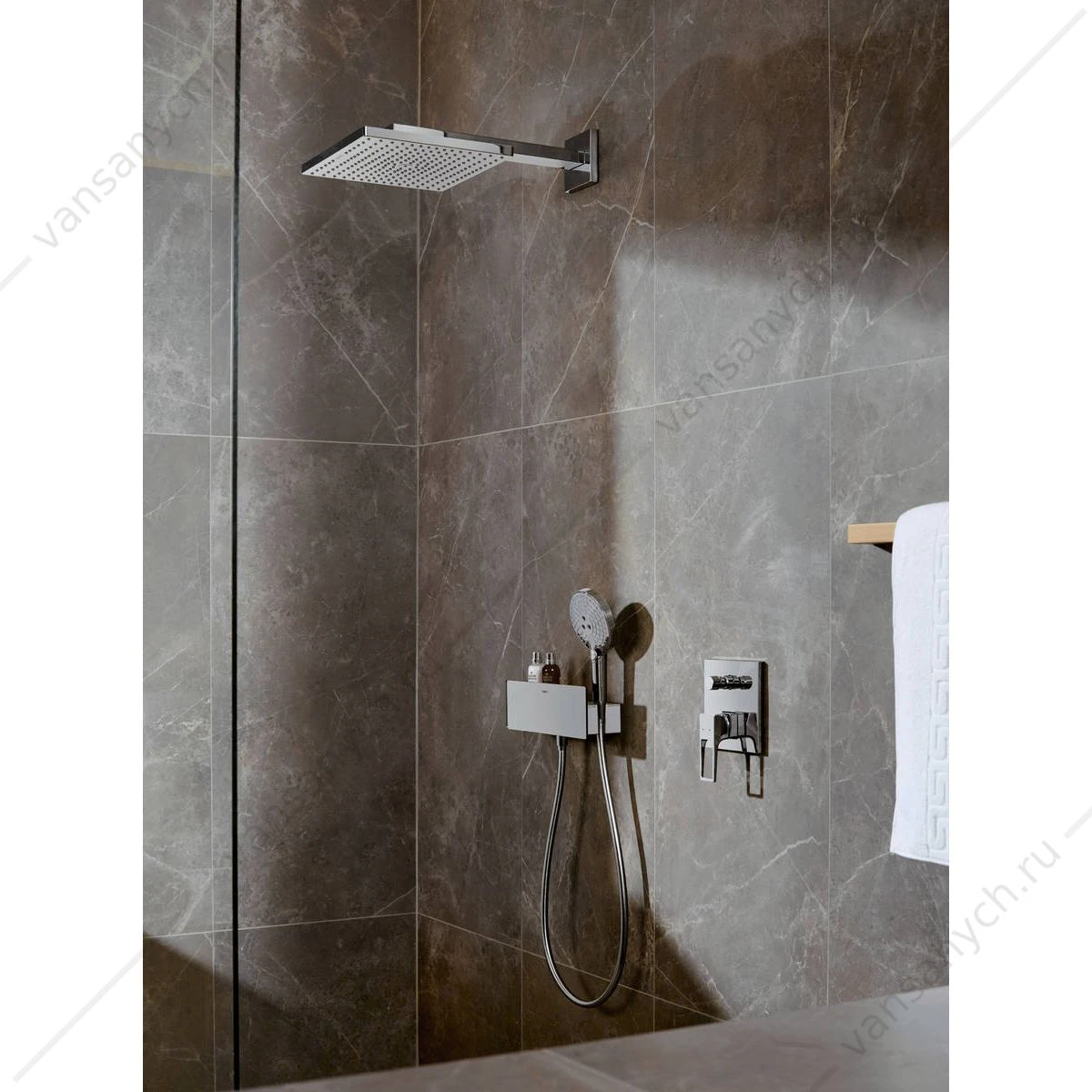 Смеситель для ванны с рукояткой-петлей (внешняя часть) HANSGROHE Metropol 74545000