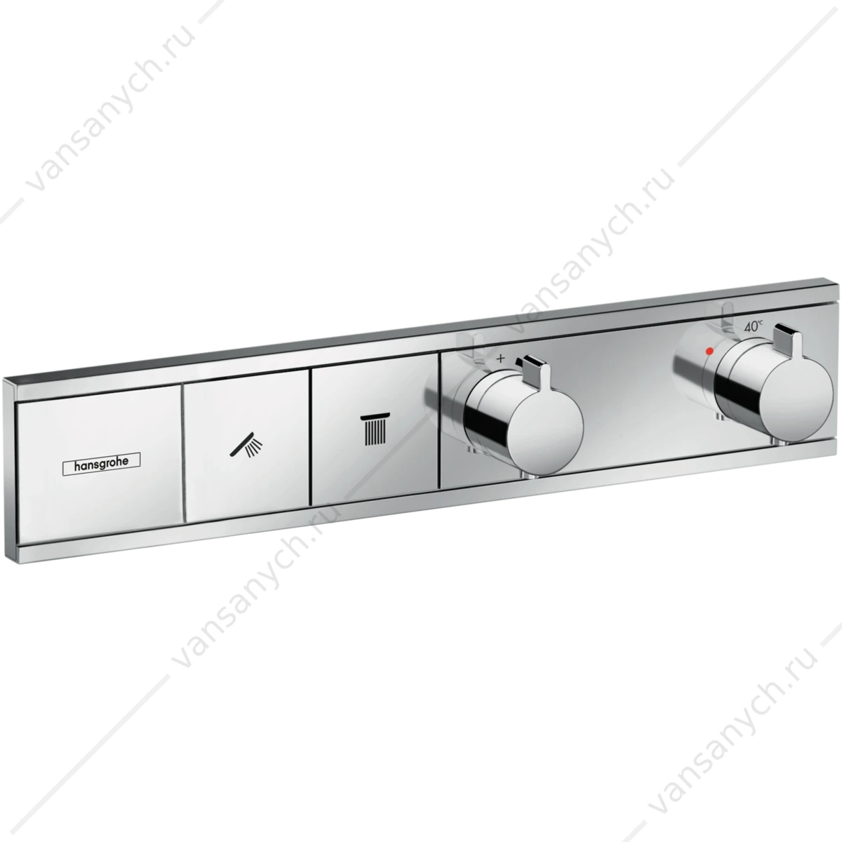 Термостат для 2 потребителей (внешня часть) хром HANSGROHE RainSelect 15380000