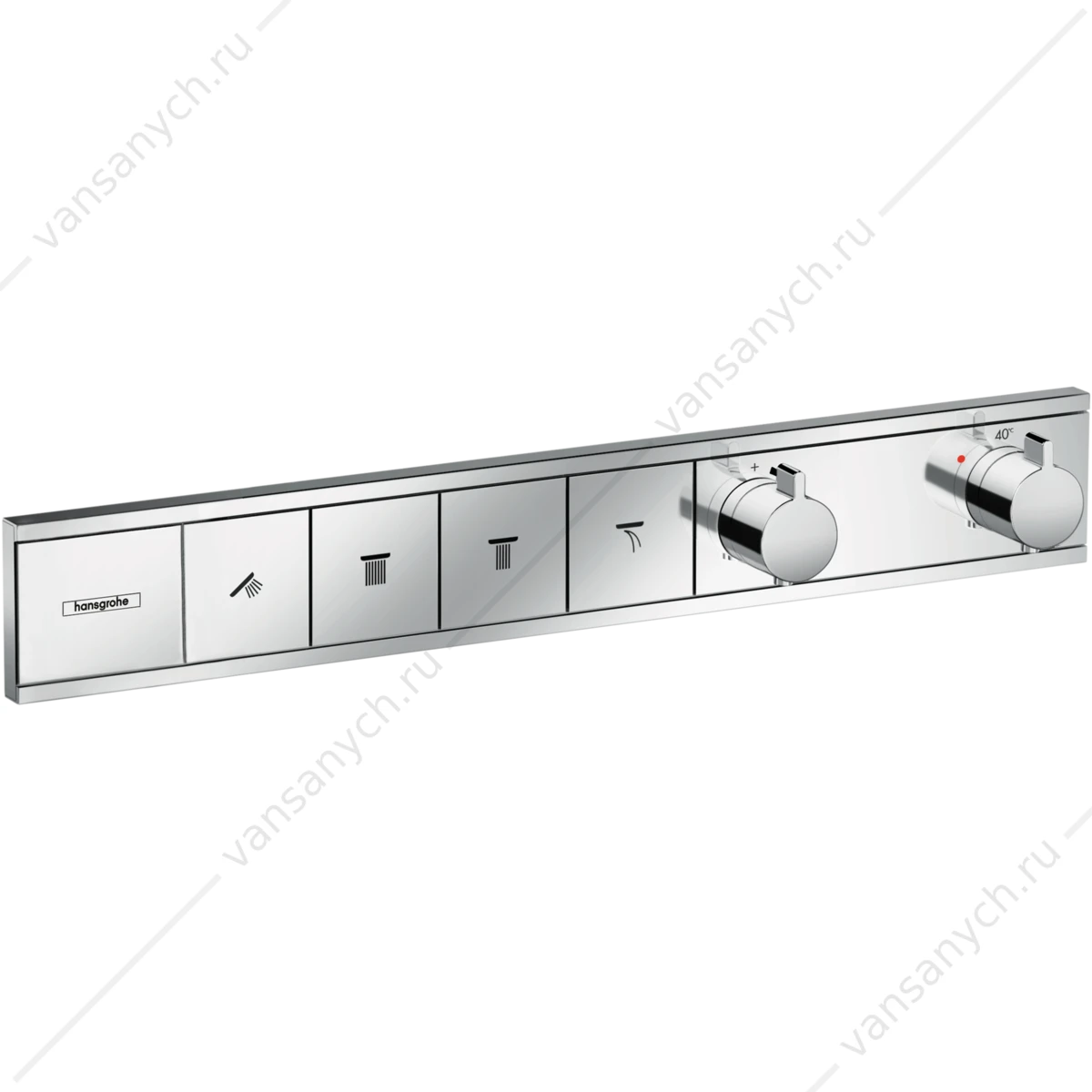 Термостат для 4 потребителей (внешня часть) хром HANSGROHE RainSelect 15382000