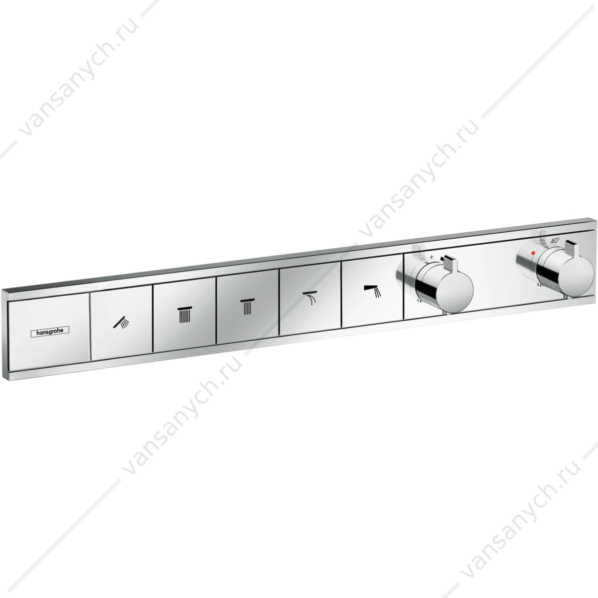 Термостат для 5 потребителей (внешня часть) хром HANSGROHE RainSelect 15384000