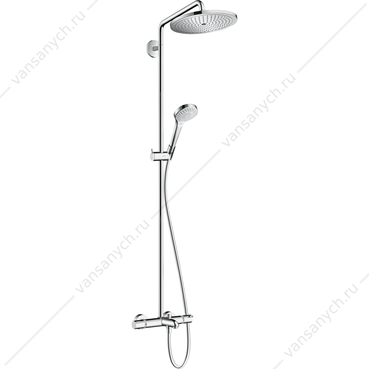 Душевая система с термостатом для ванны HANSGROHE Croma Select 280 1jet showerpipe 26792000