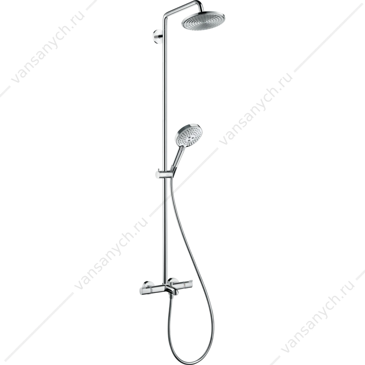 Душевая система для ванны с термостатом HANSGROHE Raindance Select 240 Showerpipe 27117000