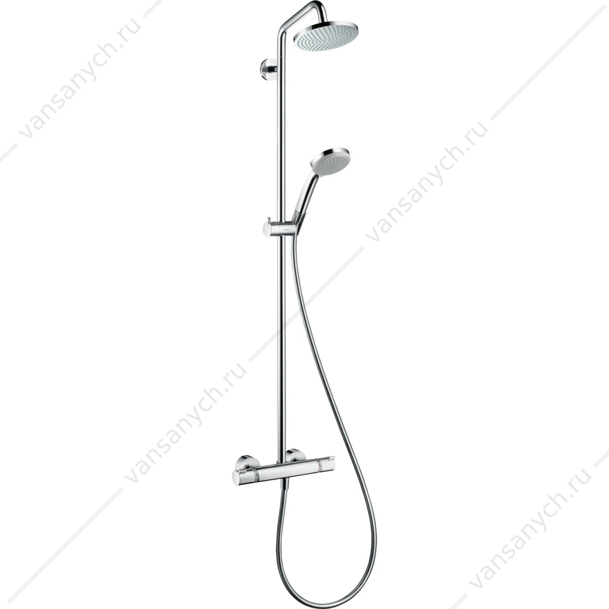 Душевая система с термостатом HANSGROHE Croma Showerpipe 160, 27135000